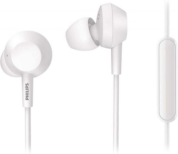 Philips TAE4105WT/00 Pure Bass Kablolu Mikrofonlu Kulak Içi Kulaklık Beyaz