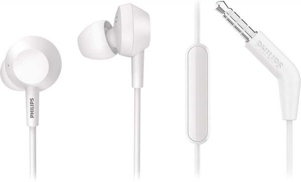 Philips TAE4105WT/00 Pure Bass Kablolu Mikrofonlu Kulak Içi Kulaklık Beyaz